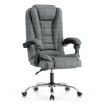 Chaise de bureau bigzzia fauteuil avec large assise rembourrée siège ergonomique en tissu lin hauteur ... Chaise de bureau bigzzia fauteuil avec large assise rembourrée siège ergonomique en tissu lin hauteur ...