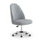 Chaise de bureau - chaise de coiffeuse sans accoudoirs - avec roulettes - r�glable en hauteur - dossier ...