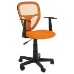 Chaise de bureau pour enfant studio fauteuil pivotant r�glable en hauteur avec accoudoirs rev�tement ...