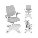 Chaise de bureau ergonomique - mark adler - junior 4. 6 - gris - hauteur r�glable - accoudoirs inclinables ...