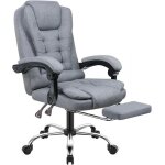 Chaise de bureau ergonomique - rattantree fauteuil de bureau avec repose - pieds - si�ge pivotant hauteur ...