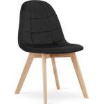 Chaise de bureau - leobert - model37561 - bora - alfy71 - velours noir - 1 place - style scandinave moderne ...