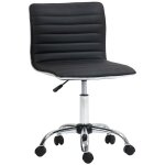 Chaise bureau - homcom -  roulettes - pivotante - hauteur rglable - sige rembourre - pour maison ...