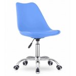 Chaise de bureau pivotante alba - confort ergonomique et polyvalence hauteur réglable coloris bleu à ... Chaise de bureau pivotante alba - confort ergonomique et polyvalence hauteur réglable coloris bleu à ...