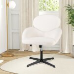 Chaise de bureau - relax4life - en velours teddy - fauteuil de bureau - rglable en hauteur - fonction ...
