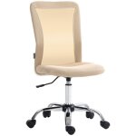 Chaise de bureau vinsetto ergonomique hauteur réglable piètement chromé pivotant 360° revêtement maille ... Chaise de bureau vinsetto ergonomique hauteur réglable piètement chromé pivotant 360° revêtement maille ...