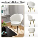Chaise de coiffeuse en velours avec pieds en mtal dor - xjing chaise coquillage adulte idale pour ...