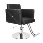 Fauteuil de coiffeur rotative 360� hauteur r�glable chaise de barbier avec accoudoir repose - pieds charge ...