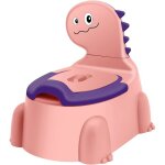 Chaise dapprentissage de la propret pour bb pot amovible pour un vidage facile (rose)