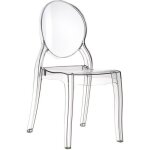 Chaise design - alterego - eliza - transparent - plastique - 52x47x90 cm Chaise design - alterego - eliza - transparent - plastique - 52x47x90 cm