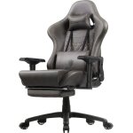 Chaise gaming ergonomique - dowinx - accoudoirs 4d - massage lombaire - dossier réglable - gris Chaise gaming ergonomique - dowinx - accoudoirs 4d - massage lombaire - dossier réglable - gris