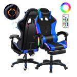 Chaise gaming fauteuil de bureau ergonomique siège gaming pivotant hauteur réglable éclairage led rgb ... Chaise gaming fauteuil de bureau ergonomique siège gaming pivotant hauteur réglable éclairage led rgb ...