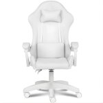 Chaise gaming ranqer apollo blanc - fauteuil de bureau gamer confortable - si�ge ergonomique ajustable ...