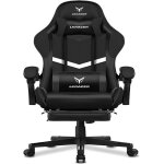 Chaise gaming - fauteuil pro - repose - pieds t�lescopique - dossier inclinable 135� - cuir noir