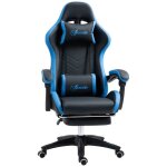 Chaise gaming - vinsetto - ergonomique avec dossier inclinable  135 - et soutien lombaire appui - tte ...