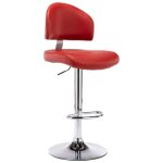 Meilleures chaise haute salon tabouret de bar rouge bordeaux similicuir43x47x(98 - 119)cm ssd78266207 ...