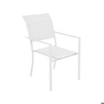 Chaise de jardin blanche ilona (lot de 2)