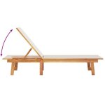 Chaises longues lot de 2 - transats pisicne - gris bois acacia solide et textil�netop vente383287764