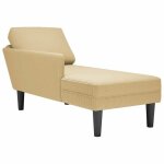 Chaise longue - jili - avec coussin tissu en velours ctel f386