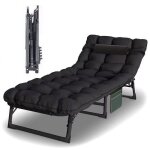 Chaise longue pliante - kl3 - matelas confortable - pliage facile - utilisation ext�rieure