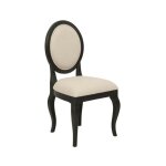 Chaise médaillon - bois - noir - interiors Chaise médaillon - bois - noir - interiors