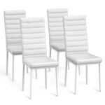 Chaise moderne en cuir pu blanc - bealife - patte metal - pied antidérapant en caoutchouc - salle à manger ... Chaise moderne en cuir pu blanc - bealife - patte metal - pied antidérapant en caoutchouc - salle à manger ...