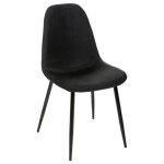 Chaise nokas - atmosphera - pied en mtal - noir - style scandinave