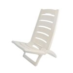 Chaise de plage en plastique blanc