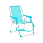 Marbueno chaise pliante aluminium aguamarine plage et piscine 53x56x78 cm 10307