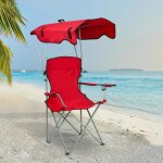 Chaise pliante dext�rieur avec porte - gobelet - mengda - chaise de plage avec pare - soleil - convient ...