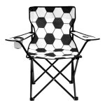 Chaise pliante - nils camp - nc3303 - couleur blanche / noire - 1 place - mat�riaux r�sistants