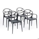 Chaise - rattatan - charlotte - polypropyl�ne renforc� - empilable - usage int�rieur et ext�rieur