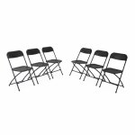 Chaise de rception pliante acier (lot de 6) chaises fiesta x6