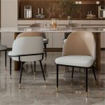 Chaise pour salle à mange 2 lot de chaises de cuisine en cuir avec pieds en métal pour salon bureau restaurant ... Chaise pour salle à mange 2 lot de chaises de cuisine en cuir avec pieds en métal pour salon bureau restaurant ...