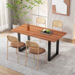 Chaises de salle � manger lot de 4 avec quatre pieds de support en m�tal chaise de salon ou de chambre ...