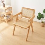 Chaise de salle  manger asikkala bambou rotin 79 x 50 x 50 cm naturel