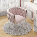 Chaise de salle  manger - chaise de coiffeuse 59x54x72cm - chaise pivotant pour chambre - luxe simple ...