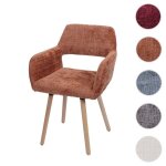 Chaise de salle � manger mcw - a50 i chenille (465g / m�) mvg terre cuite