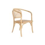 Chaise de salle  manger - naturel - rotin - 53x54x80 cm - style campagne - 1 place