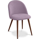 Chaise de salle � manger - tapiss�e en tissu - style scandinave - bennett rose