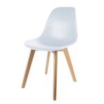 Chaise scandinave coque blanc