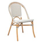 Chaise trecia en rotin 48x56cm blanc - blanc - atmosphera createur d'interieur Chaise trecia en rotin 48x56cm blanc - blanc - atmosphera createur d'interieur