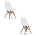 Chaise zubi - blanche x 2