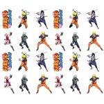 Chaks 12805 - na lot de 24 confettis carton 35cm naruto 