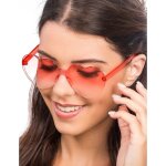Chaks 14069 - 02 lunettes coeur plastique verres fum�s rouge