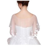 Ch�le de mari�e �l�gant en tulle cape douce pour bal et soir�e accessoires de mariage �tiquette