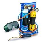 Chalumeau bi - gaz oxyg�ne propane pro 3300�c : kit complet soudage & brasage coupe acier 5 mm d�tendeurs ...