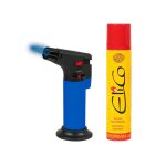 Chalumeau � gaz universel - elico comp - blue torch - 90 ml de gaz - temp�rature max 1300�c - allumage ...