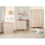 Chambre bébé complète jil - roba - lit Évolutif 70x140 + commode à langer + armoire 3 portes - cashmere ... Chambre bébé complète jil - roba - lit Évolutif 70x140 + commode à langer + armoire 3 portes - cashmere ...