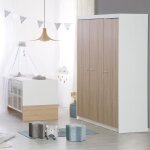 Chambre bébé complète - lit évolutif 70 x 140 cm + commode à langer + armoire 3 portes - roba - bicolore ... Chambre bébé complète - lit évolutif 70 x 140 cm + commode à langer + armoire 3 portes - roba - bicolore ...